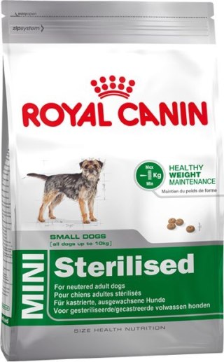 Royal Canin CCN MINI STERILISED - sucha karma dla psa dorosłego - 8kg