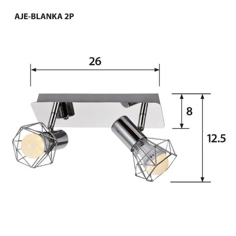 Listwa Activejet AJE-BLANKA 2P (80 W; E14 x 2)