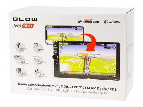 Radioodtwarzacz multimedialna BLOW 5900804102915 (Bluetooth, USB + AUX + karty SD)