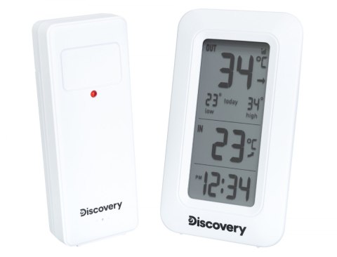 Stacja meteorologiczna Discovery Report W10 z zegarem