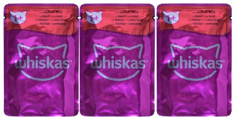 Whiskas Sasz Sos Drób/Jag/Woł/Kur 12x85g