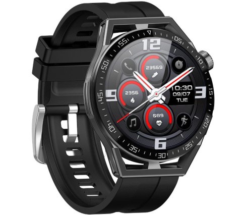 Smartwatch Rubicon RNCE88-2 Czarny- Czarny Pasek Silikonowy + Czarna Bransoleta