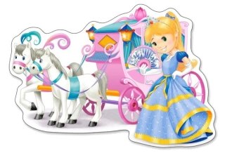 CASTORLAND Puzzle 12 elementów Princess Carriage - Księżniczka i kareta 3+