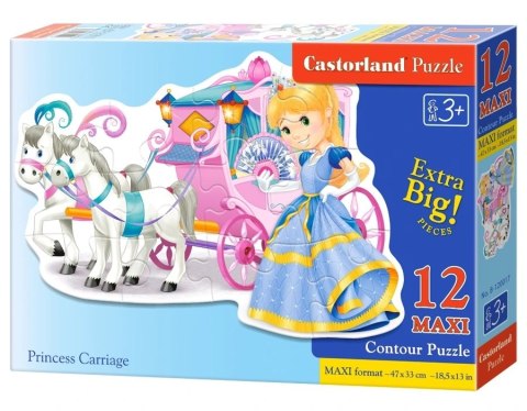 CASTORLAND Puzzle 12 elementów Princess Carriage - Księżniczka i kareta 3+