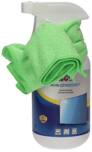 Clean Zestaw płyn do TV 500 ml + mikrofibra