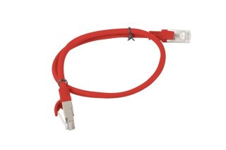 Patchcord UTP Lanberg PCU5-10CC-0050-R (RJ45 - RJ45 ; 0,50m; UTP; kat. 5e; kolor czerwony)