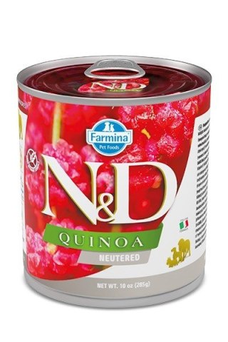 FARMINA N&D DOG QUINOA PORK NEUTERED 285g