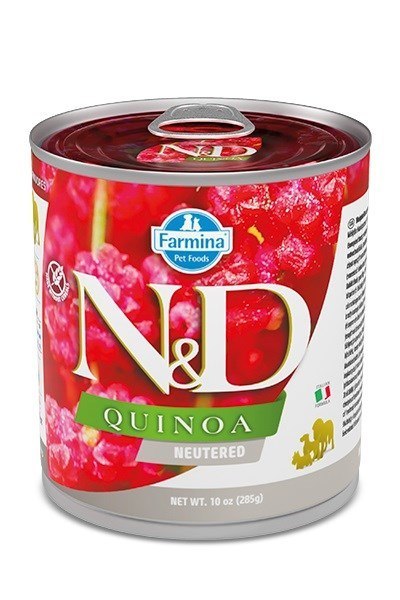 FARMINA N&D DOG QUINOA PORK NEUTERED 285g