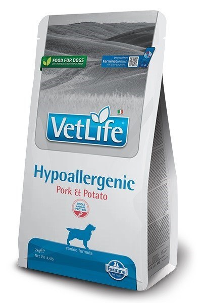 FARMINA VET LIFE NAT DOG HYPO PORK POTATO ADULT 2kg