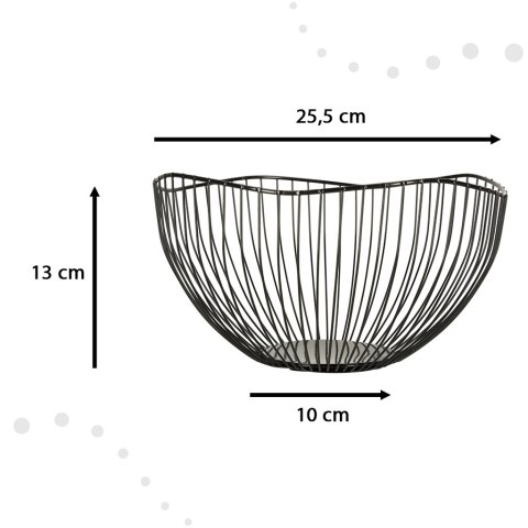 Kosz na owoce warzywa misa miska dekoracyjna metalowa