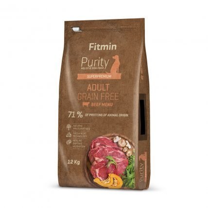 FITMIN Purity GF Adult Beef - sucha karma dla psów dorosłych - 12kg