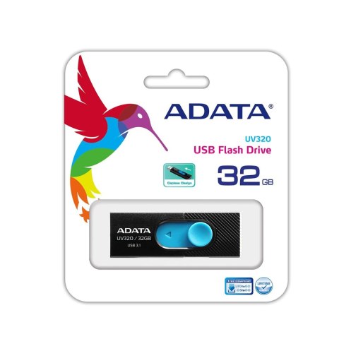 Pendrive ADATA UV320 AUV320-32G-RBKBL (32GB; USB 3.1; kolor czarny)