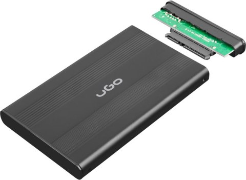 OBUDOWA DYSKU ZEWNĘTRZNA UGO MARAPI S120 SATA 2.5cala USB 2.0 CZARNA