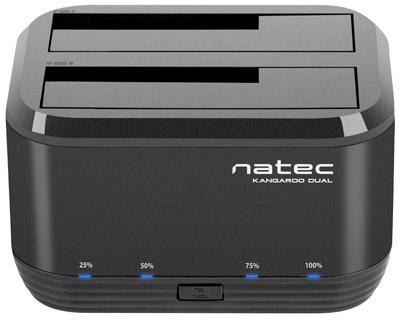 STACJA DOKUJĄCA HDD NATEC KANGAROO DUAL 2.5/3,5cala USB 3.0 + ZASILACZ