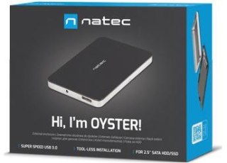 OBUDOWA DYSKU ZEWNĘTRZNA NATEC OYSTER 2 SATA 2.5cala USB 3.0 CZARNA SLIM