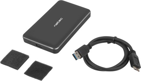 OBUDOWA DYSKU ZEWNĘTRZNA NATEC OYSTER PRO SATA 2.5cala USB 3.0 CZARNA SLIM