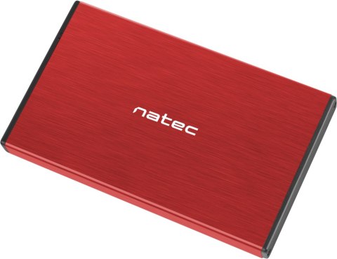 OBUDOWA DYSKU ZEWNĘTRZNA NATEC RHINO GO SATA 2.5cala USB 3.0 CZERWONA