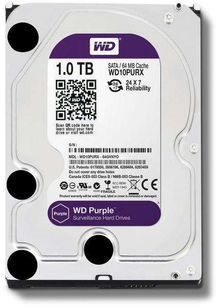 DYSK WD PURPLE 1TB WD10PURZ RECERTYFIKOWANY