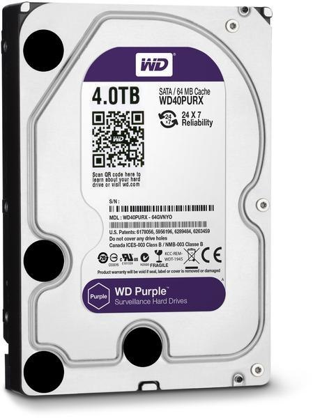 DYSK WD PURPLE 4TB WD40PURZ RECERTYFIKOWANY