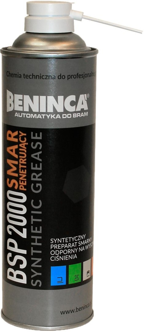 Smar syntetyczny (penetrujący) Beninca BSP2000 500ml do bram/automatyki/napędów