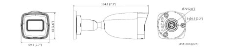 Kamera IP Hilook bullet 4MP IPCAM-B4-30DL 2.8mm