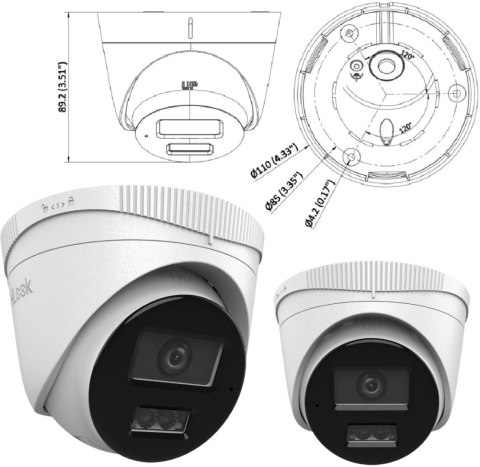 Kamera IP Hilook turret 2MP IPCAM-T2-30DL 2.8mm