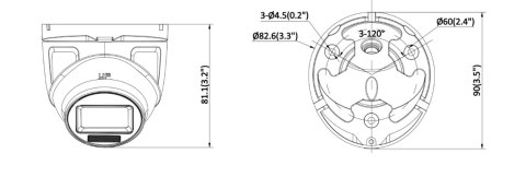 Kamera TVI Hilook turret 2MP TVICAM-T2M-20DL 2.8mm