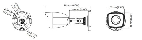 Kamera TVI Hilook turret 5MP TVICAM-T5M 2.8mm