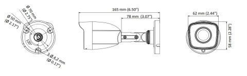 Kamera TVI Hilook turret 5MP TVICAM-T5M 2.8mm