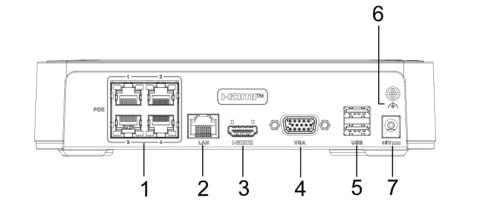 Rejestrator IP Hilook 4MP NVR-4CH-H/4P white