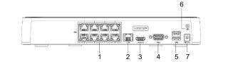 Rejestrator IP Hilook 4MP NVR-8CH-4MP/8P white