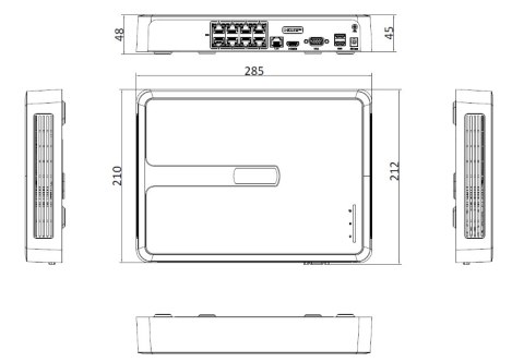 Rejestrator IP Hilook 4MP NVR-8CH-4MP/8P white