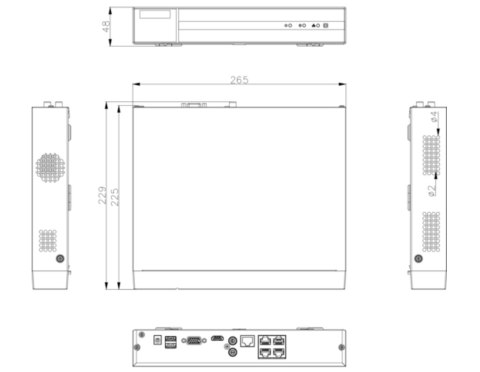 Rejestrator IP Hilook 5MP NVR-4CH-5MP/4P