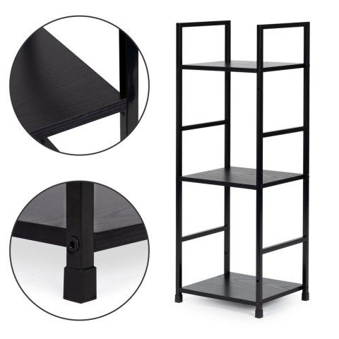 Regał drewniany nowoczesny metalowa rama LOFT 3 półki Regał drewniany nowoczesny metalowa rama LOFT 3 półki
