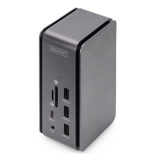 Stacja dokująca DIGITUS USB 4.0 Typ C 14-portów 8K 30Hz HDMI, DP 1.4, PD 3.0, SD microSD, RJ45