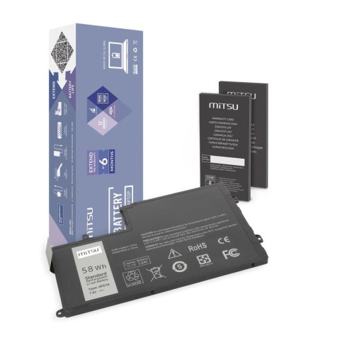Bateria Mitsu do notebooka Dell Latitude 15 (5542), 14 (5445) (7.4V-7.6V) (7600 mAh) Bateria Mitsu do notebooka Dell Latitude 15 (5542), 14 (5445) (7.4V-7.6V) (7600 mAh)