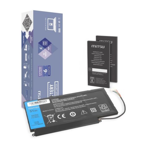 Bateria Mitsu do notebooka Dell Vostro 5460, 5480, 5560, P34F (10.8V-11.1V) (4600 mAh) Bateria Mitsu do notebooka Dell Vostro 5460, 5480, 5560, P34F (10.8V-11.1V) (4600 mAh)