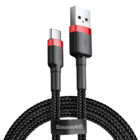 Kabel przewód Baseus Cafule USB-A - USB-C, 1m, Quick Charge 3A, z obsługą szybkiego ładowania