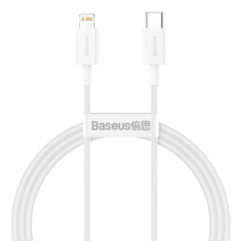 Kabel przewód USB-C / Typ-C - Lightning / iPhone 100cm Baseus CATLYS-A02 z obsługą szybkiego ładowania 20W PD