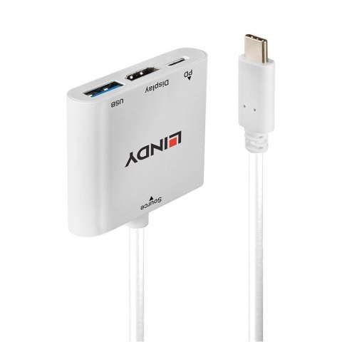 Konwerter LINDY USB-C na HDMI USB-A Power Delivery