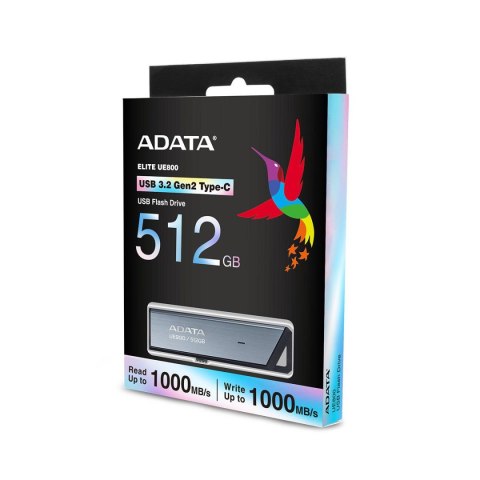 Pendrive ADATA UE800 512GB USB 3.1 Type-C Silver