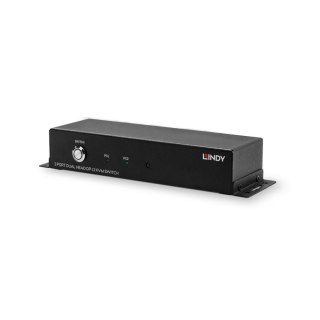 Przełącznik KVM LINDY 2-portowy Dual Head DisplayPort & USB 2.0 Black