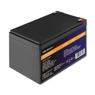 Akumulator LiFePO4 Qoltec Litowo-Żelazowo-Fosforanowy | 12.8V | 12Ah | 153.6Wh | BMS