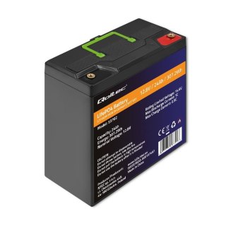 Akumulator LiFePO4 Qoltec Litowo-Żelazowo-Fosforanowy | 12.8V | 24Ah | 307.2Wh | BMS