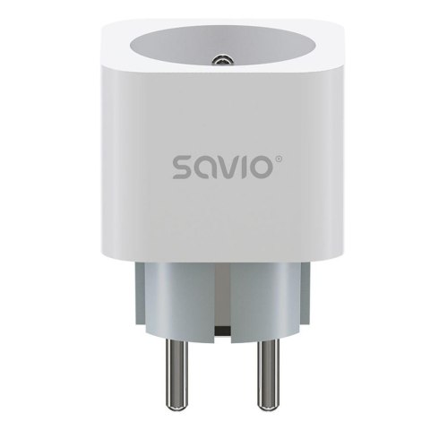 Gniazdko inteligentne Wi-Fi SAVIO AS-01, 16A, Smart z pomiarem zużycia energii, Timer