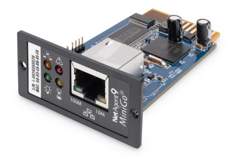 Moduł SNMP DIGITUS dla zasilaczy awaryjnych UPS z serii DN-170xxx Moduł SNMP DIGITUS dla zasilaczy awaryjnych UPS z serii DN-170xxx
