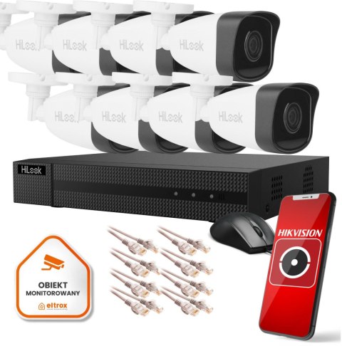 Zestaw monitoringu Hilook 8 kamer IP IPCAM-B5