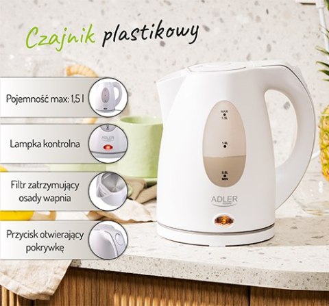 Czajnik plastikowy 1,5 L