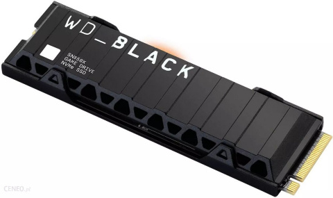 Dysk SSD WD Black SN850X WDS100T2XHE (1 TB ; M.2; PCIe NVMe 4.0 x4; heatsink)