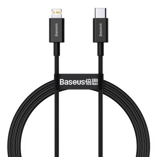 Kabel przewód USB-C / Typ-C - Lightning / iPhone 100cm Baseus CATLYS-A01 z obsługą szybkiego ładowania 20W PD